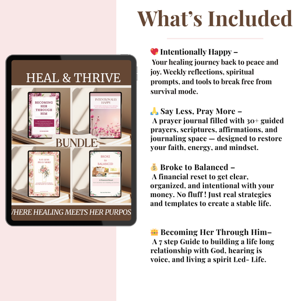 Heal & Thrive Bundle - Where Healing Meets Her Purpose